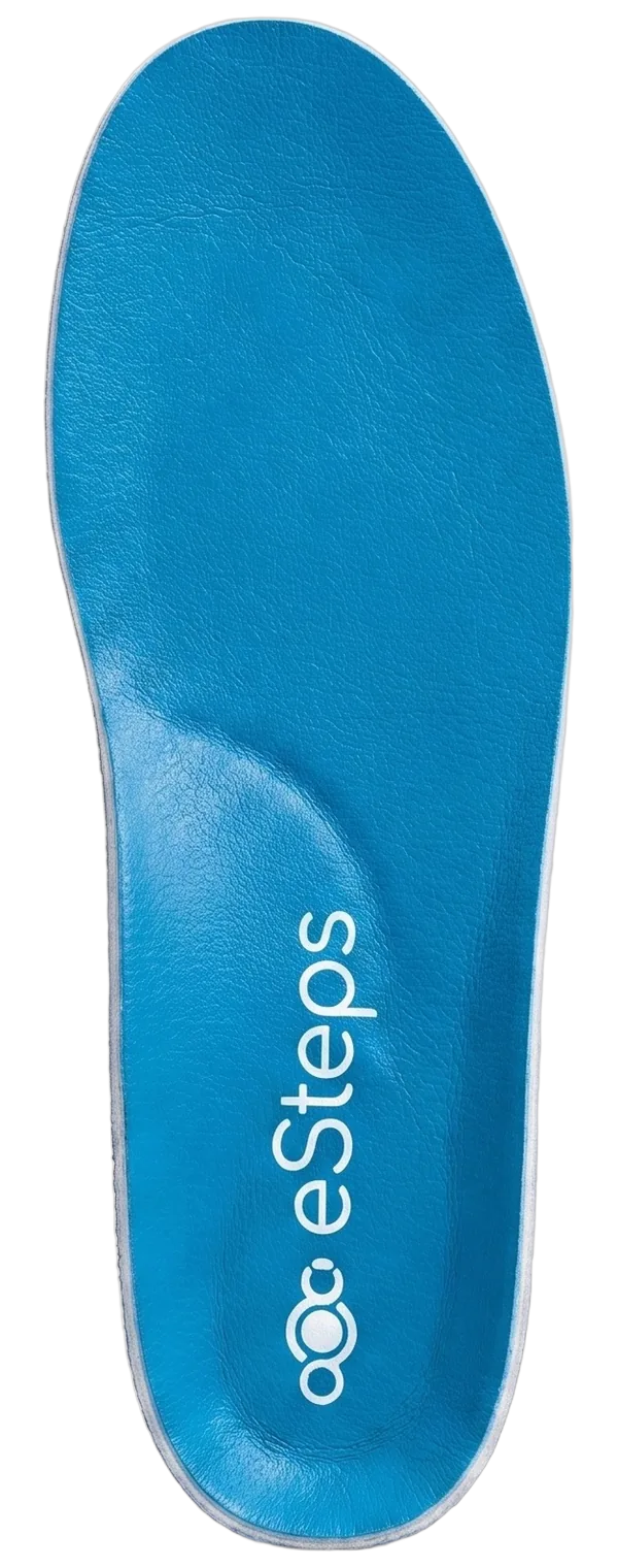 The eSteps smart insole in Blue.